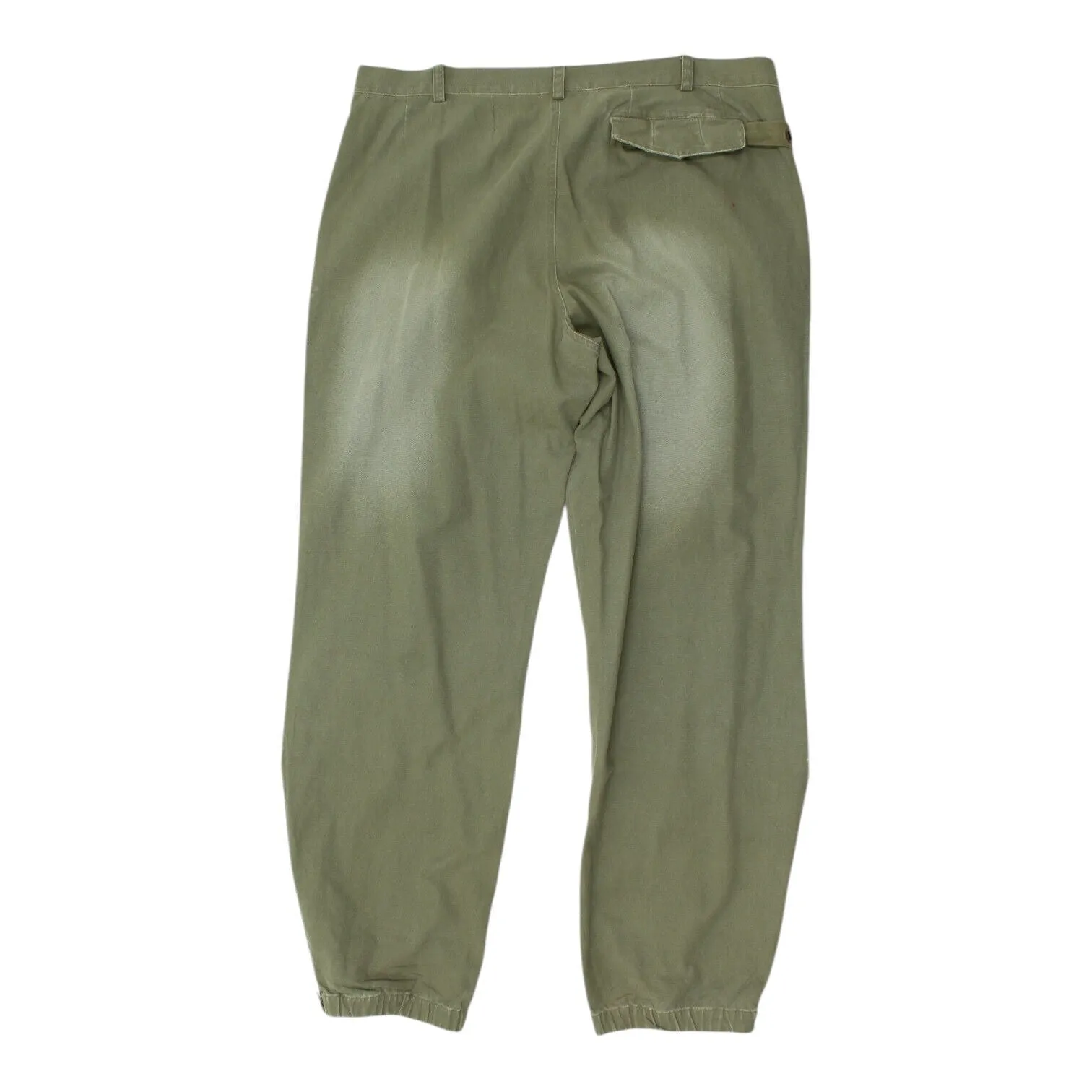Puma Green Trousers | Vintage Mens Sports Designer Casual Cargo Pants Cuffed
