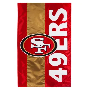 San Francisco 49ers, Embellish Reg Flag,15sf3826