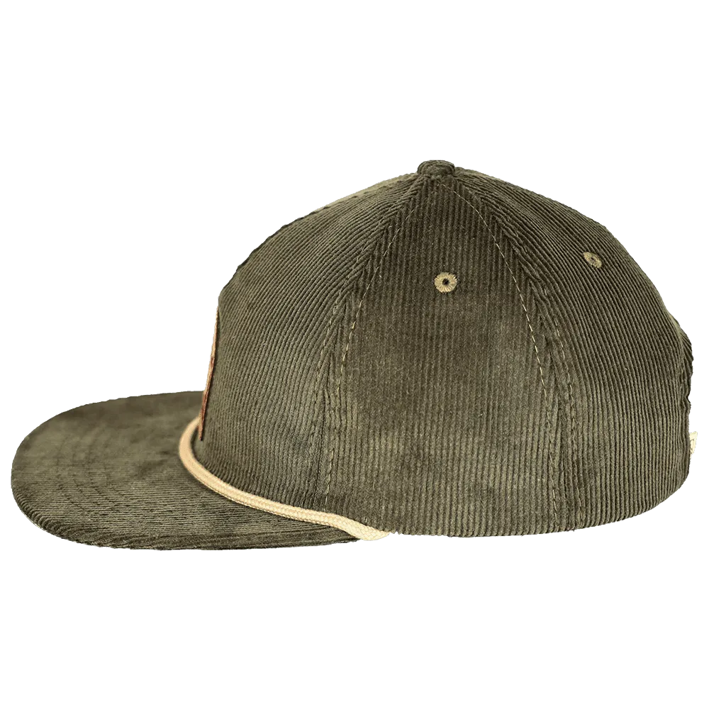 Seaside Hemp Corduroy Strapback | Green