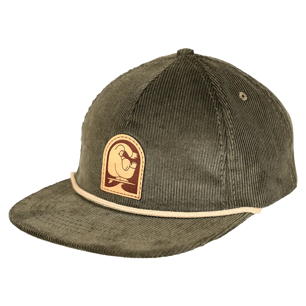 Seaside Hemp Corduroy Strapback | Green