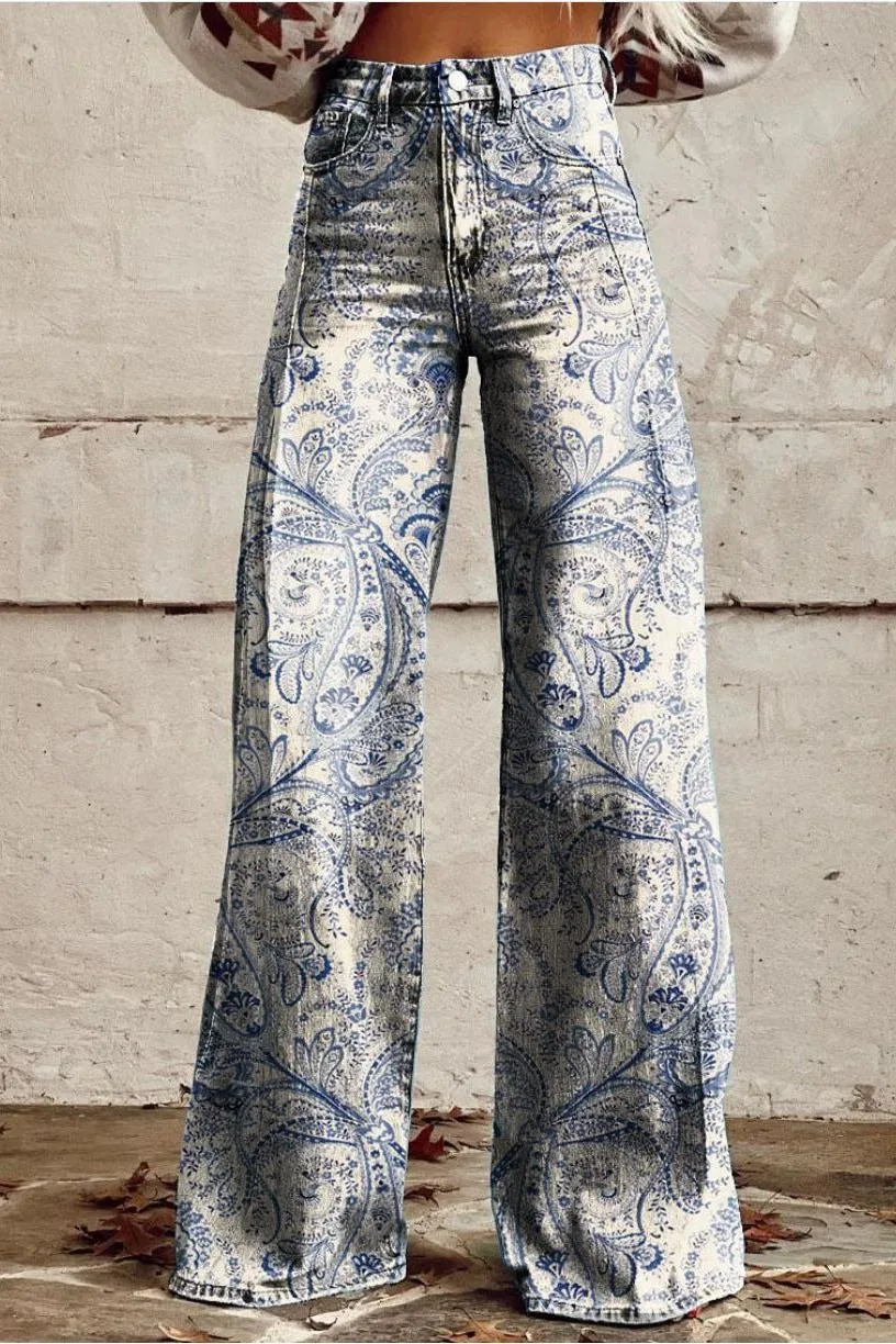 Skinny colorful flowered Loose Pant