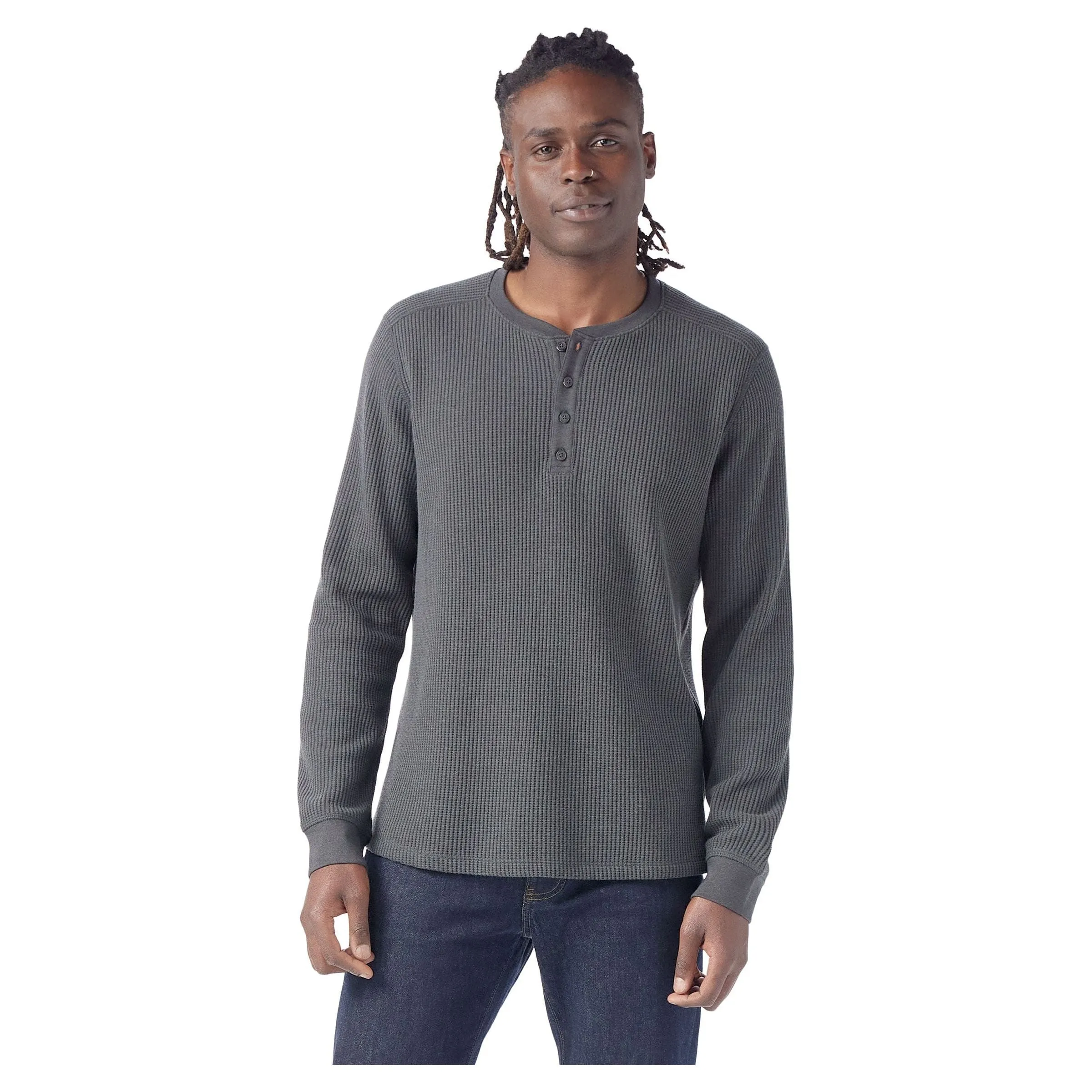 Smartwool Mens Waffle Long Sleeve Henley