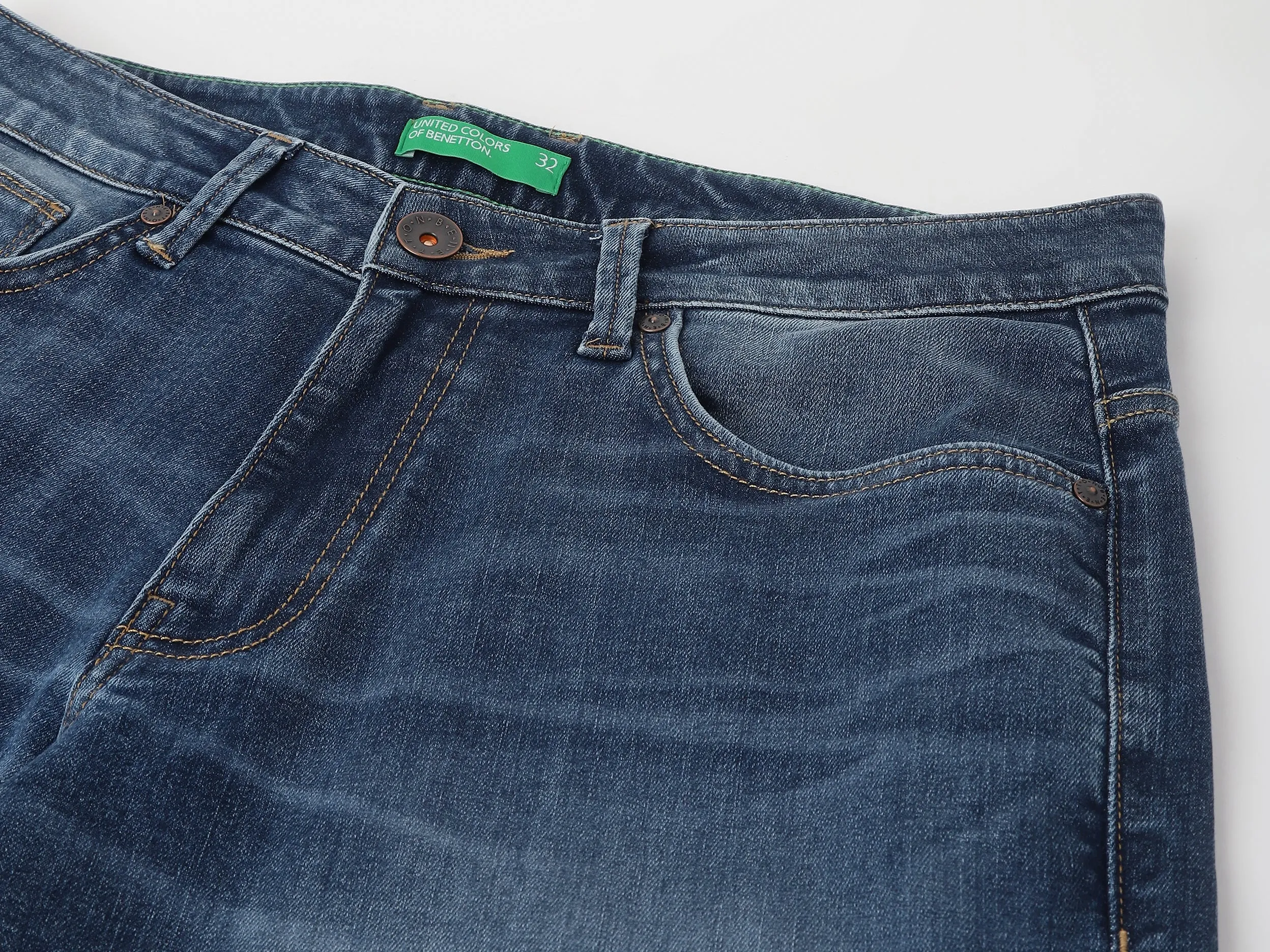 Solid Pattern Slim Fit Jeans