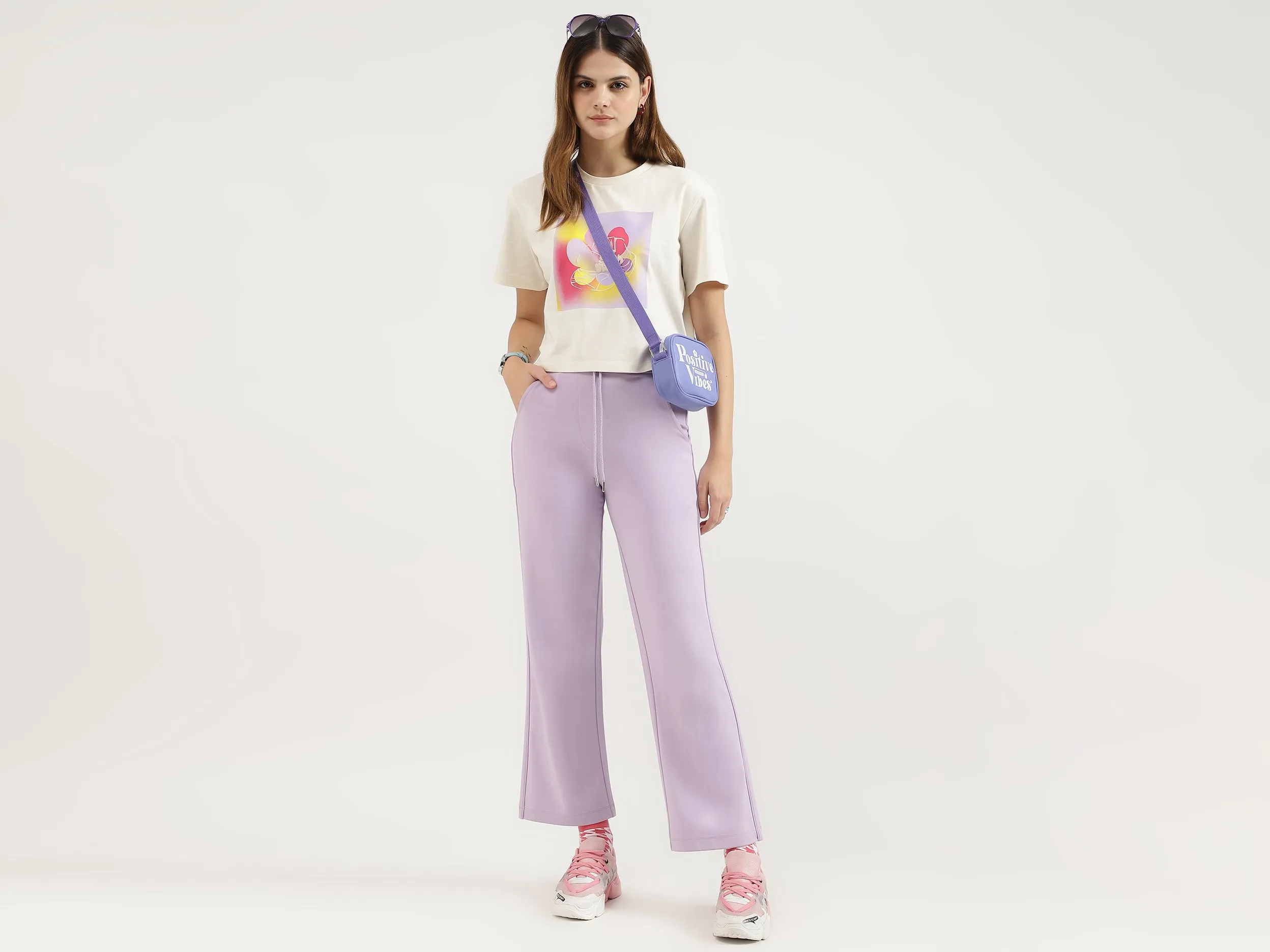 Solid Regular Fit Trousers