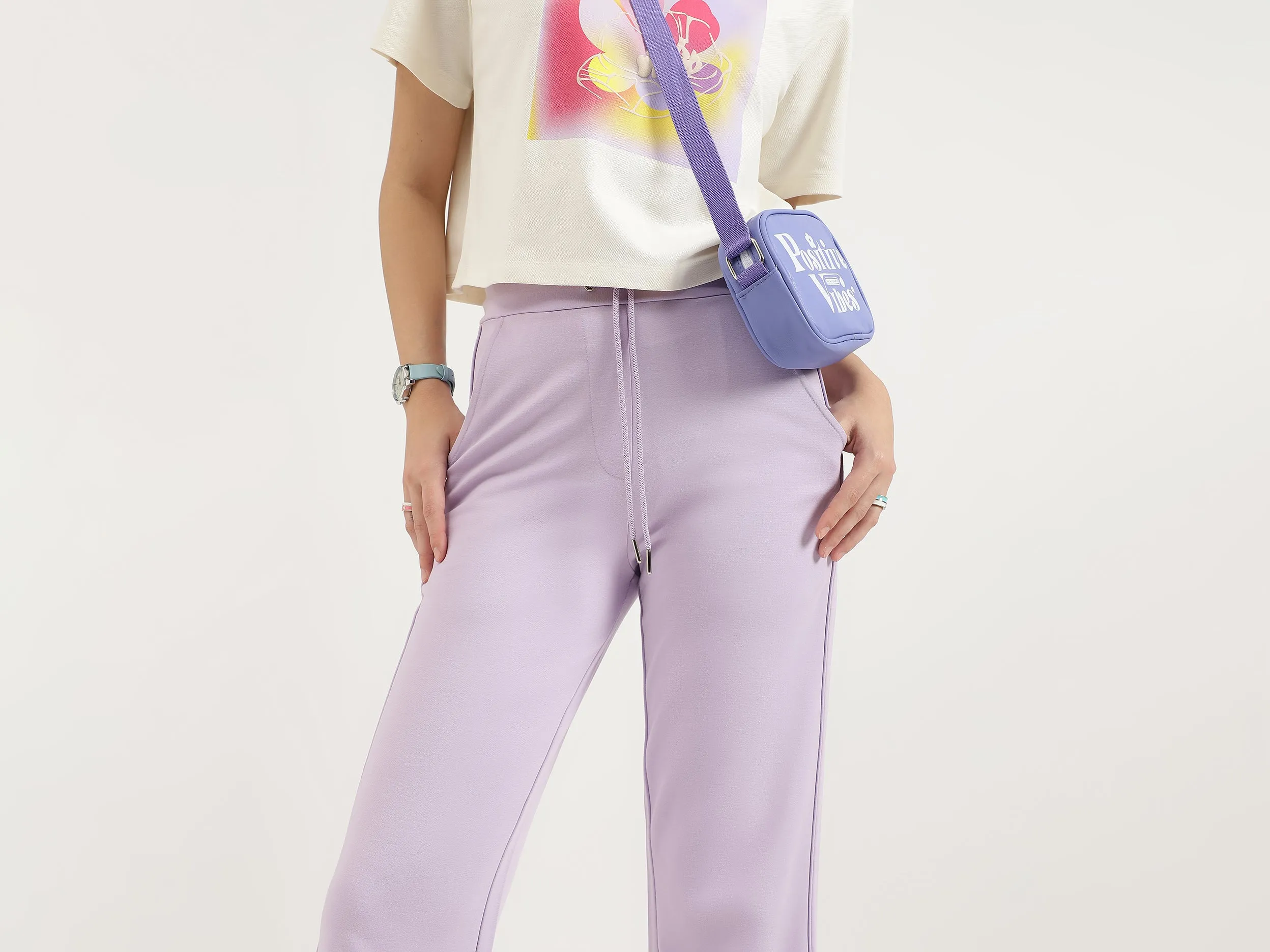 Solid Regular Fit Trousers