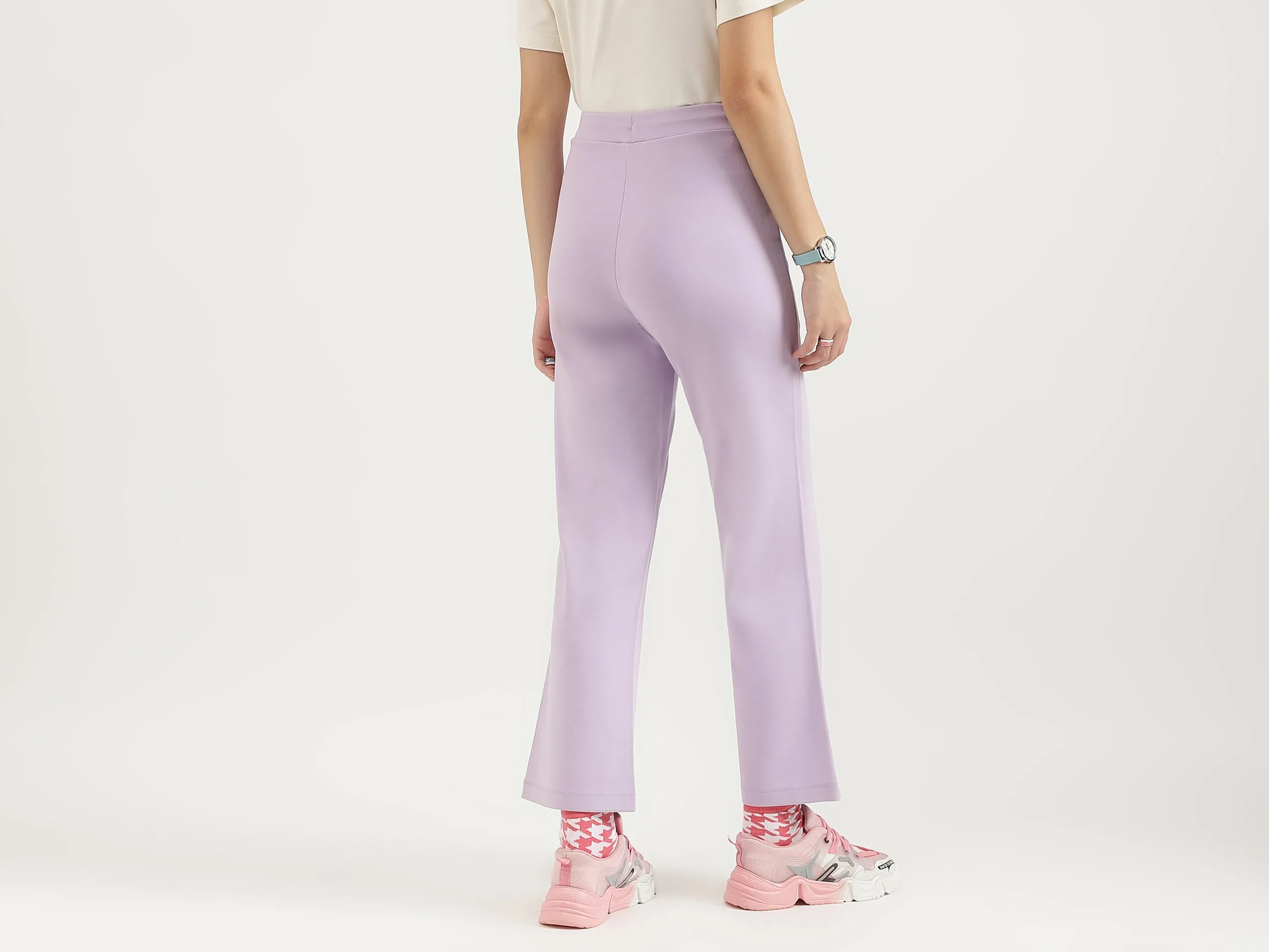 Solid Regular Fit Trousers