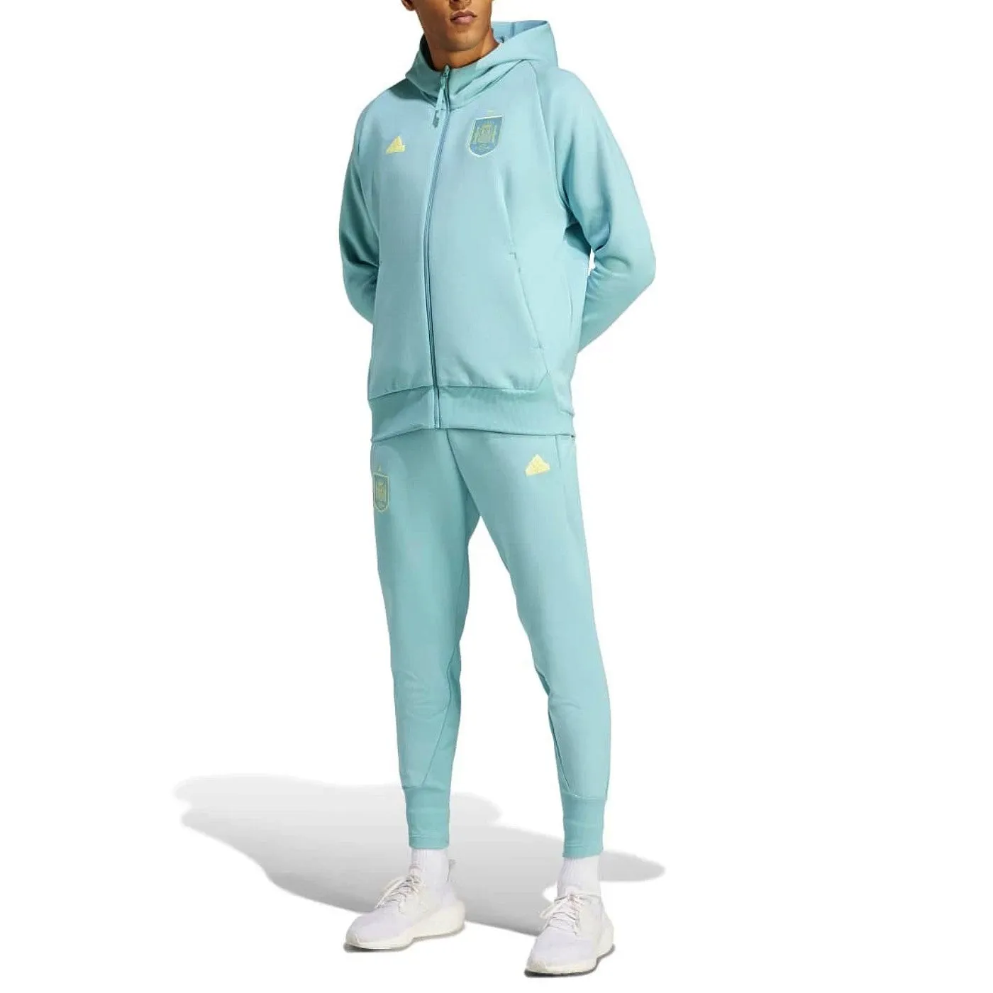 Spain Casual Travel hooded presentation tracksuit 2024/25 - Adidas