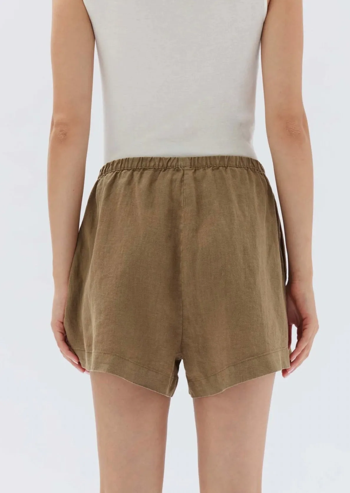 Stella Linen Short Pea