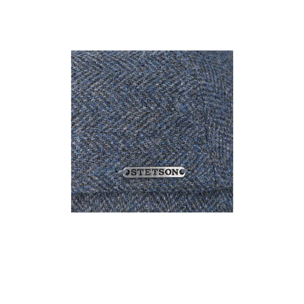 Stetson - Belfast Classic Wool Herringbone - Sixpence/Flat Cap - Navy
