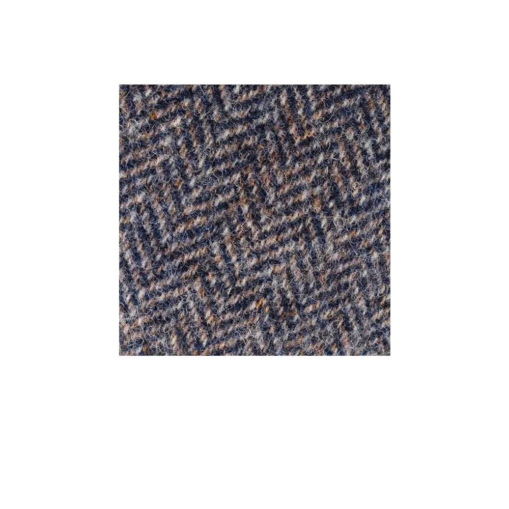 Stetson - Belfast Classic Wool Herringbone - Sixpence/Flat Cap - Navy