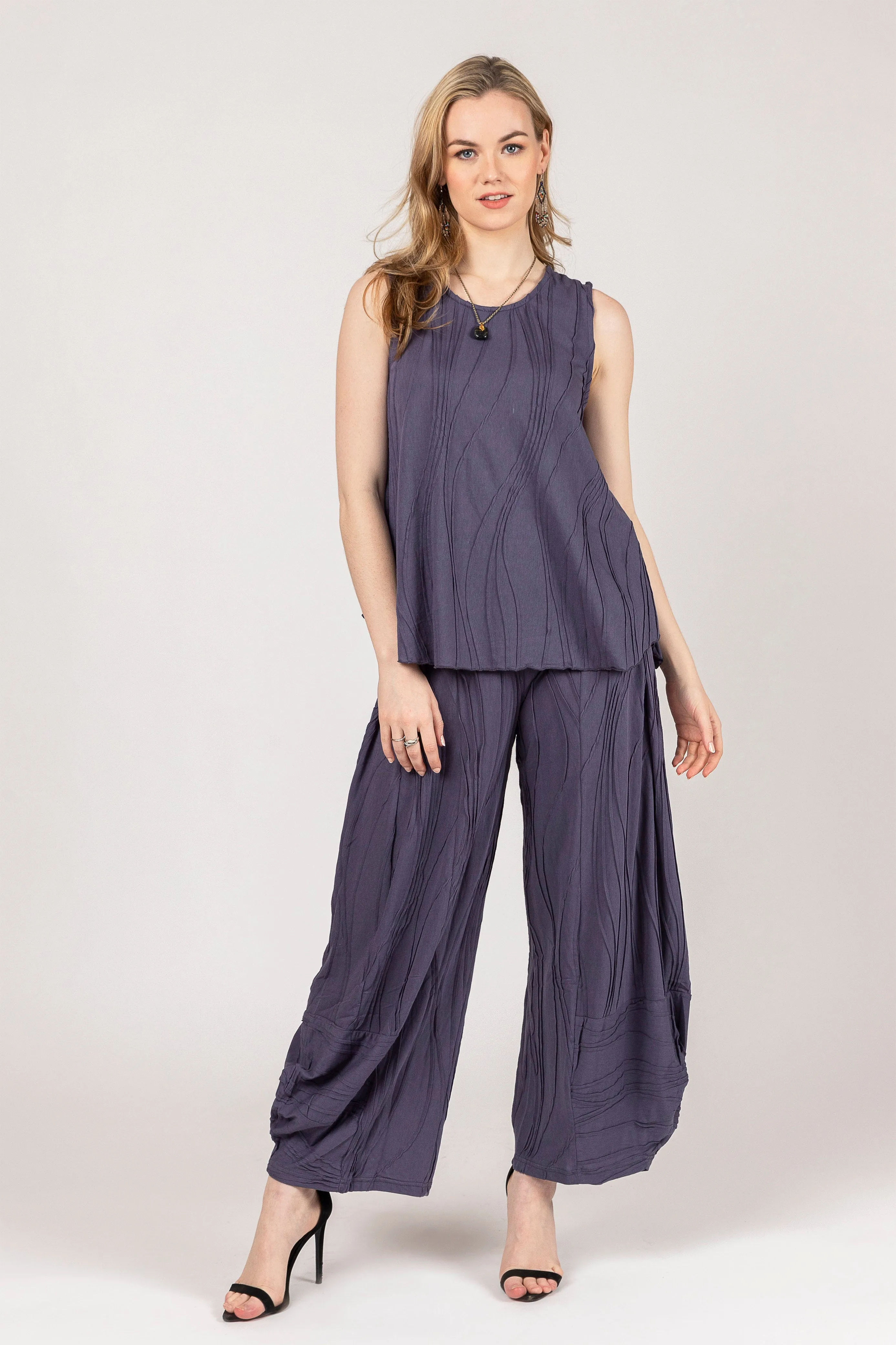 Stitch Cotton Tank Top