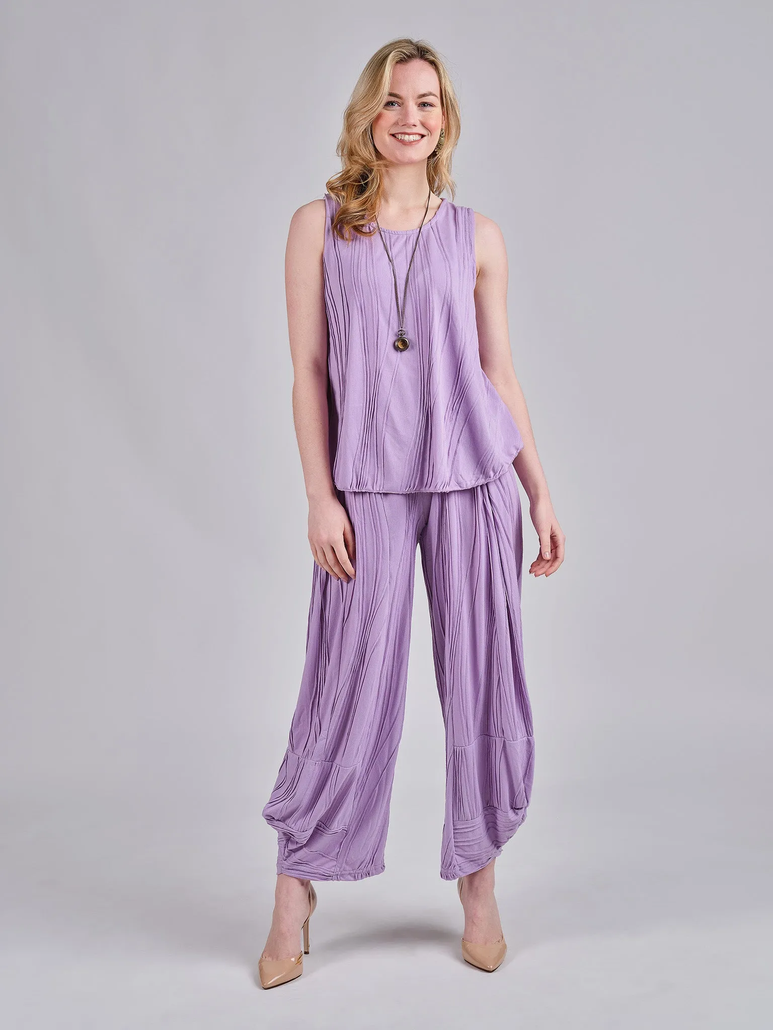 Stitch Cotton Tank Top