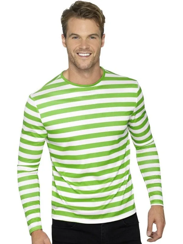 Stripy T Shirt, Green