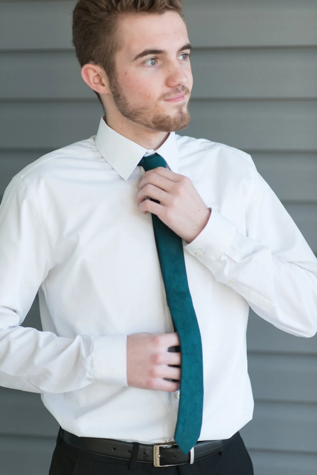 Suede Skinny Ties 10 Colors