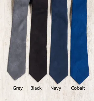 Suede Skinny Ties 10 Colors