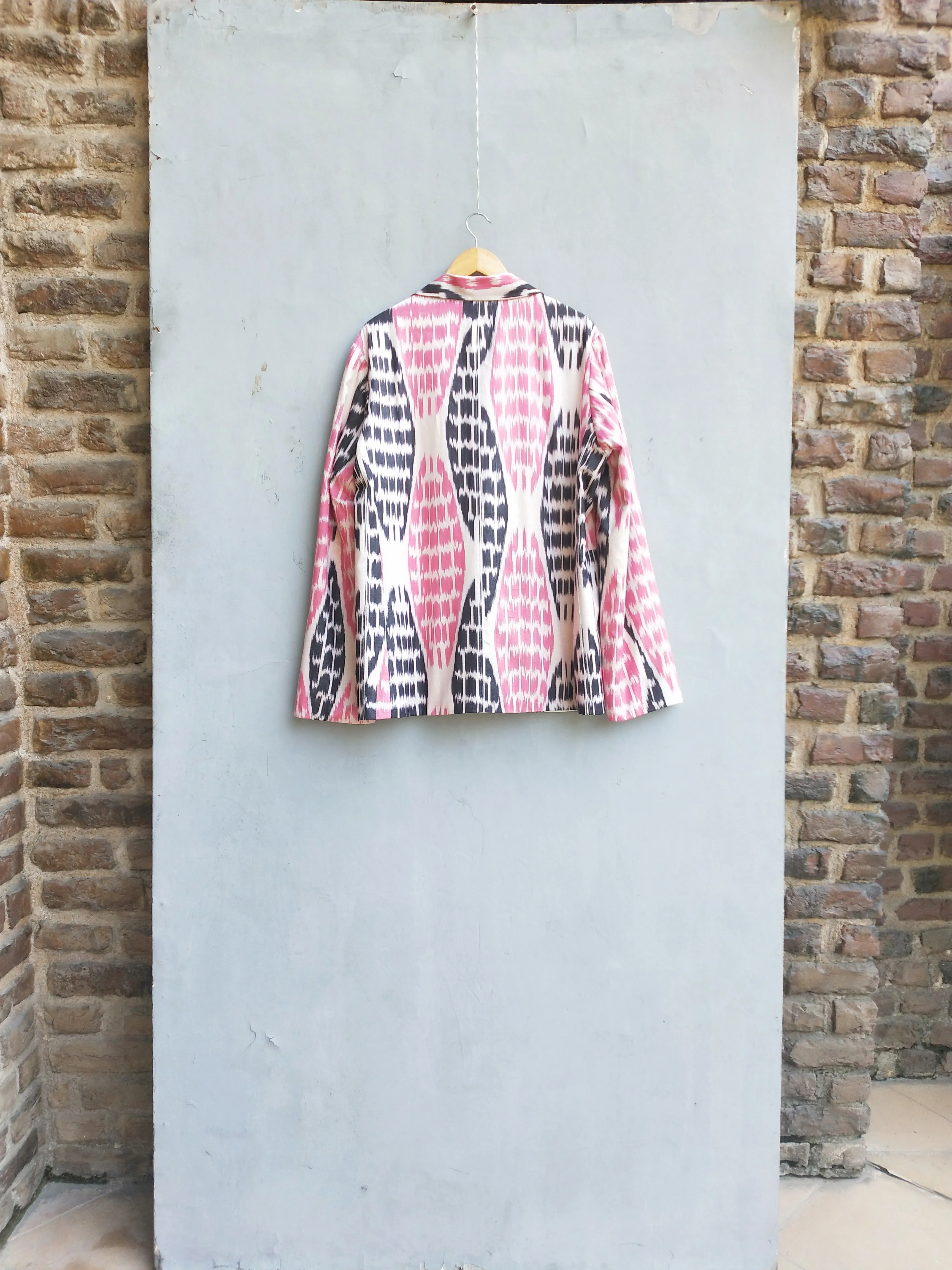 Summer Jacket Roche Cotton Silk Ikat Fashion Edit Kai-25A Urvashi Kaur