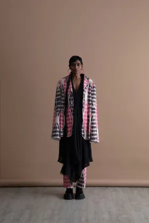Summer Jacket Roche Cotton Silk Ikat Fashion Edit Kai-25A Urvashi Kaur
