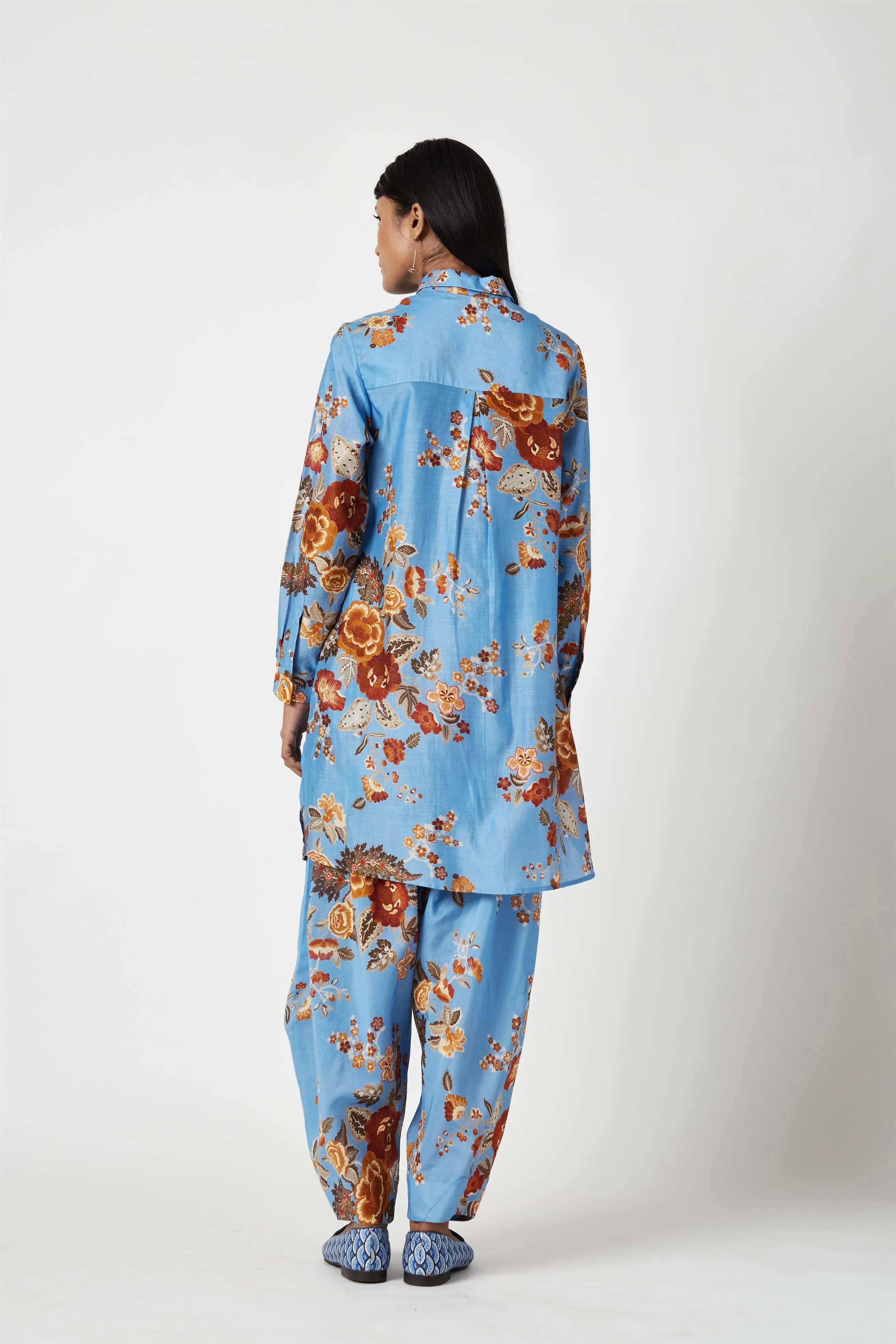 Summer Kurta Set Cupro Cotton Andini Printed-Fashion Edit Java 3-9JV-126B-Payal Pratap
