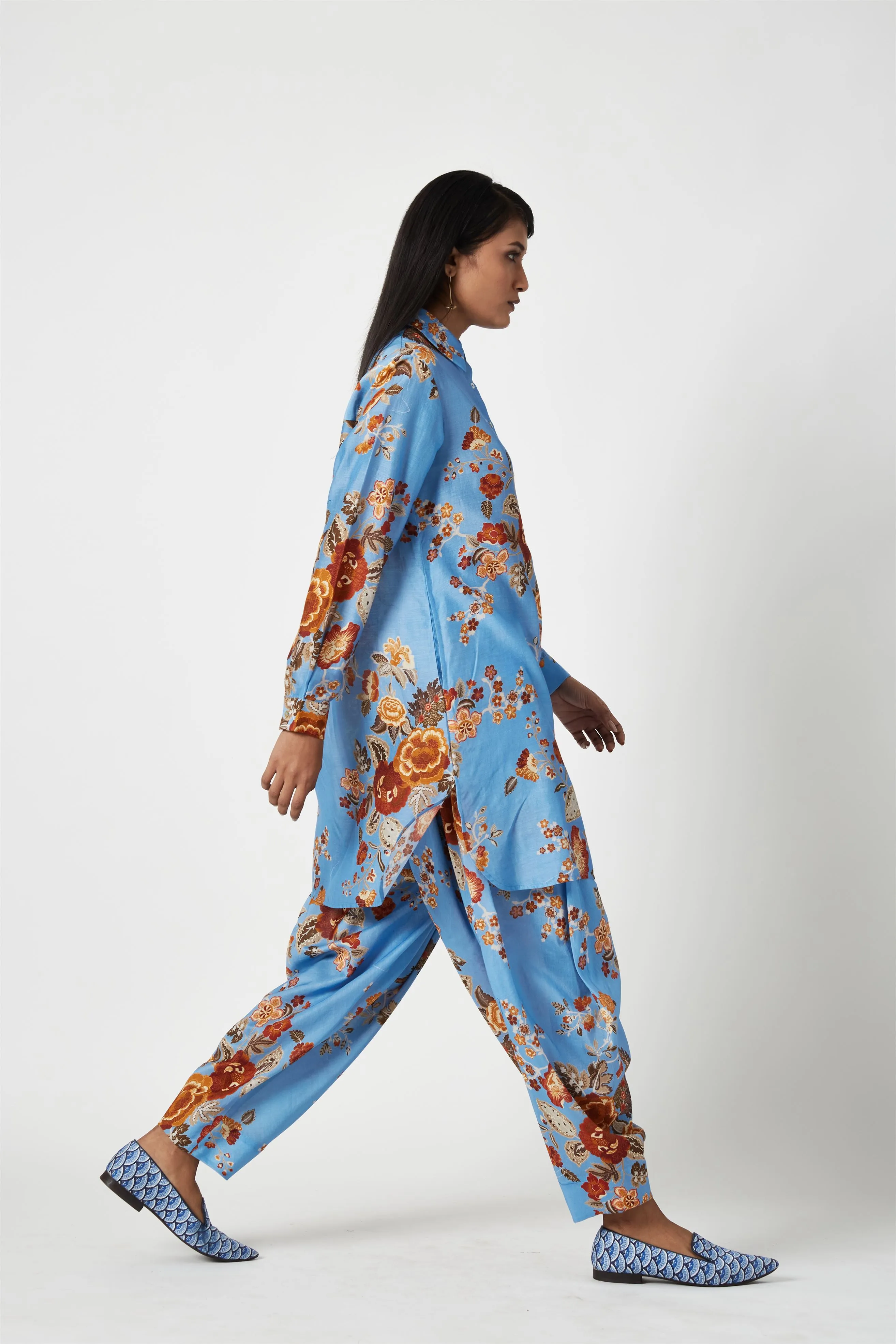 Summer Kurta Set Cupro Cotton Andini Printed-Fashion Edit Java 3-9JV-126B-Payal Pratap