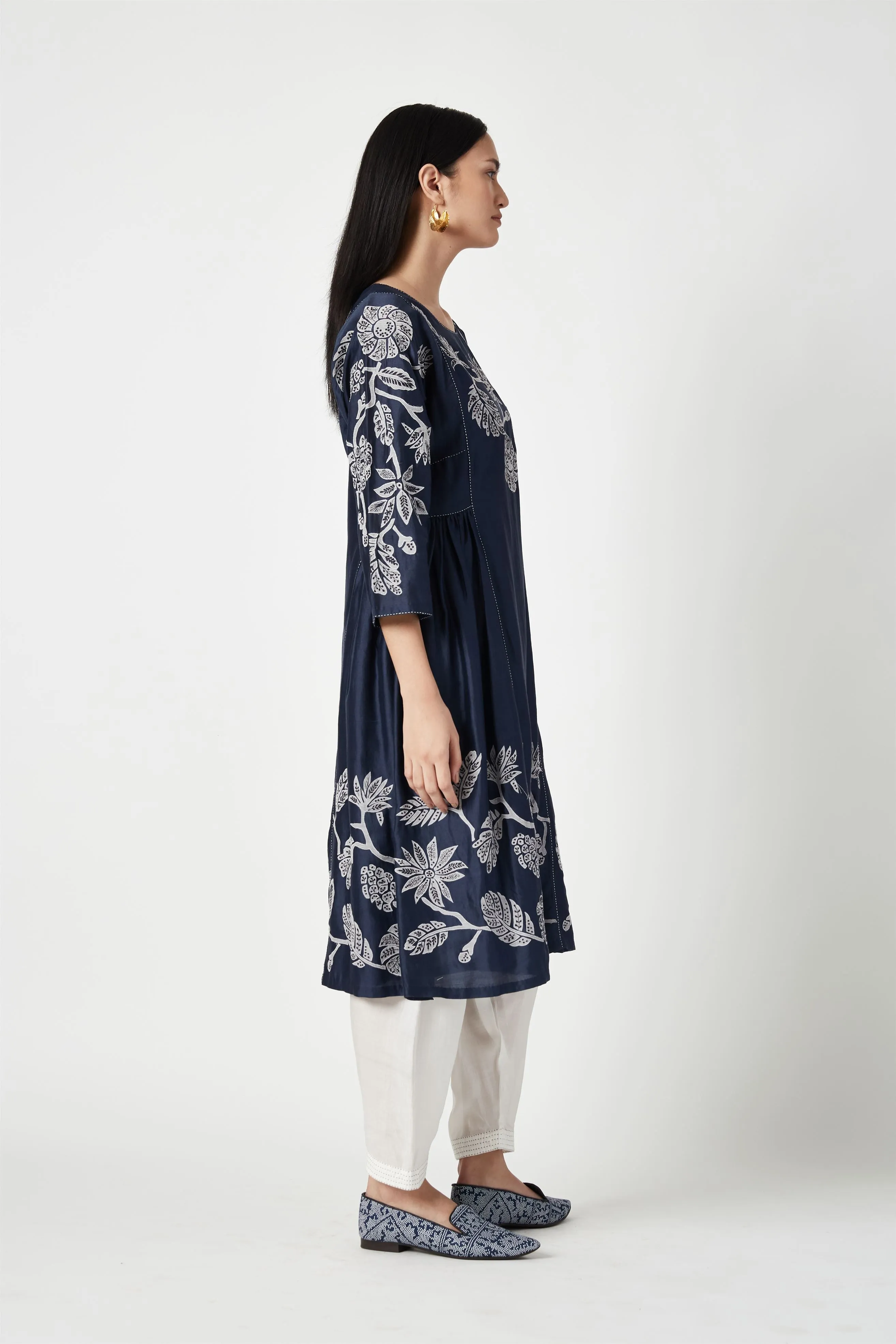 Summer Kurta Set Silk Cotton Applique-Fashion Edit Java 3-9JV-111-Payal Pratap