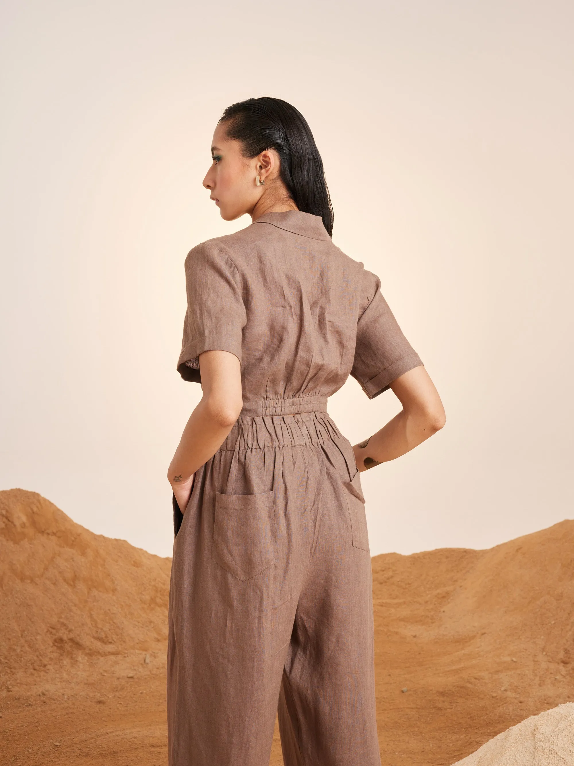 Summer Pants Drawstring-Ash-Linen-Ss25-Dp-Ash-Cord