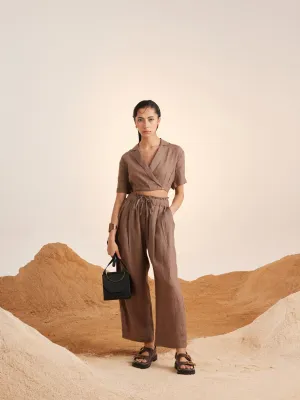 Summer Pants Drawstring-Ash-Linen-Ss25-Dp-Ash-Cord