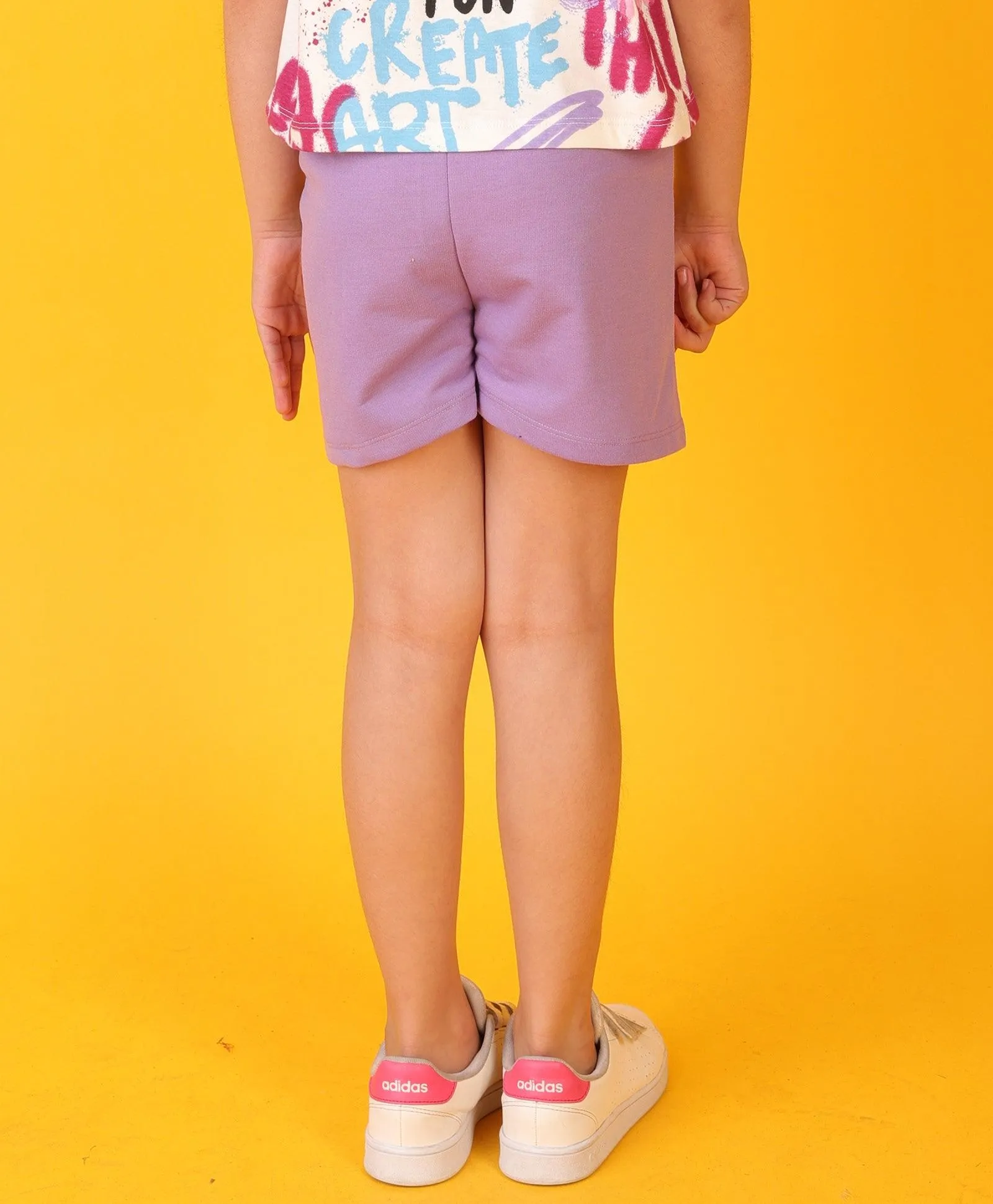 SUMMER PRETTY PURPLE GIRLS SHORTS - PURPLE