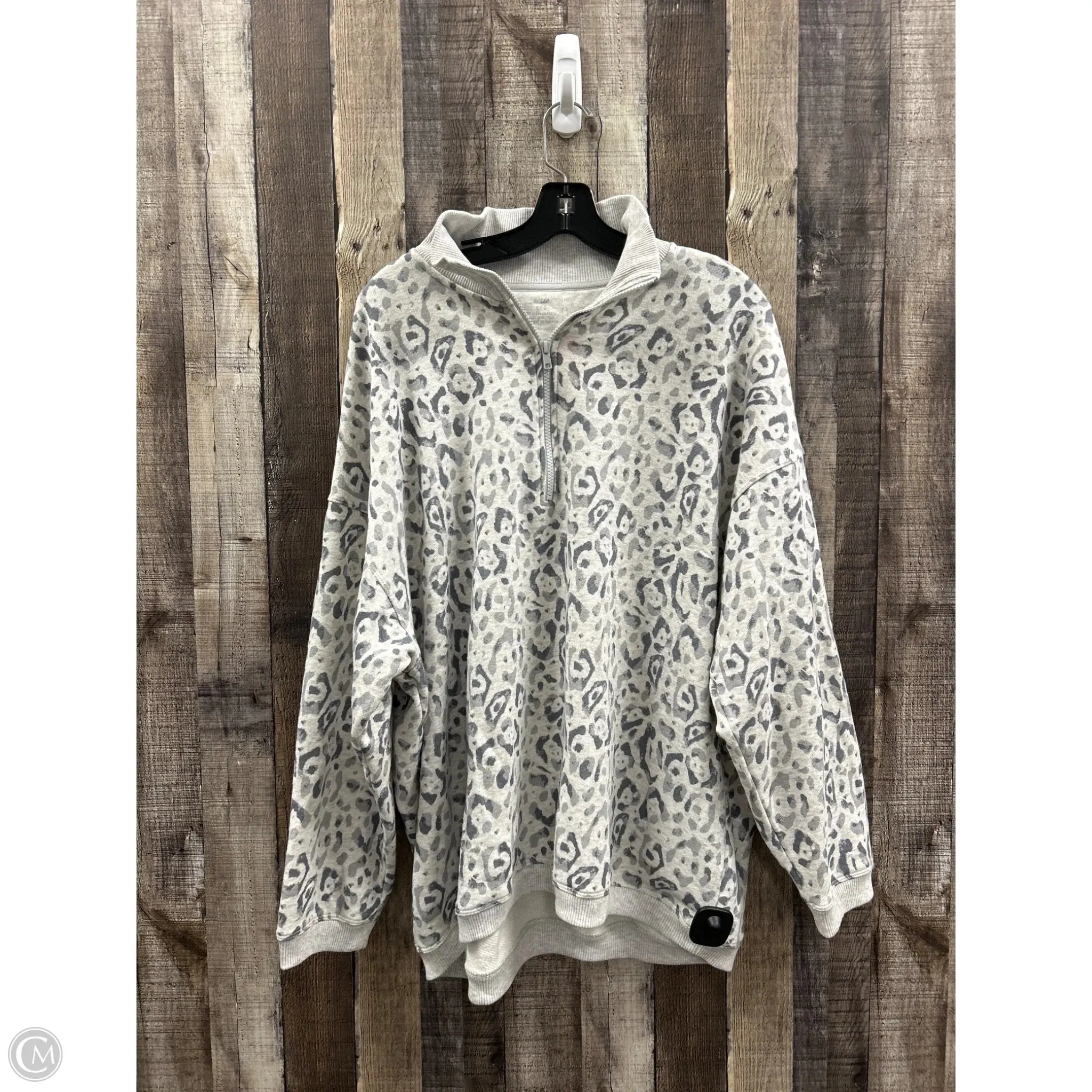 Sweatshirt Collar By Aerie In Animal Print, Size: L