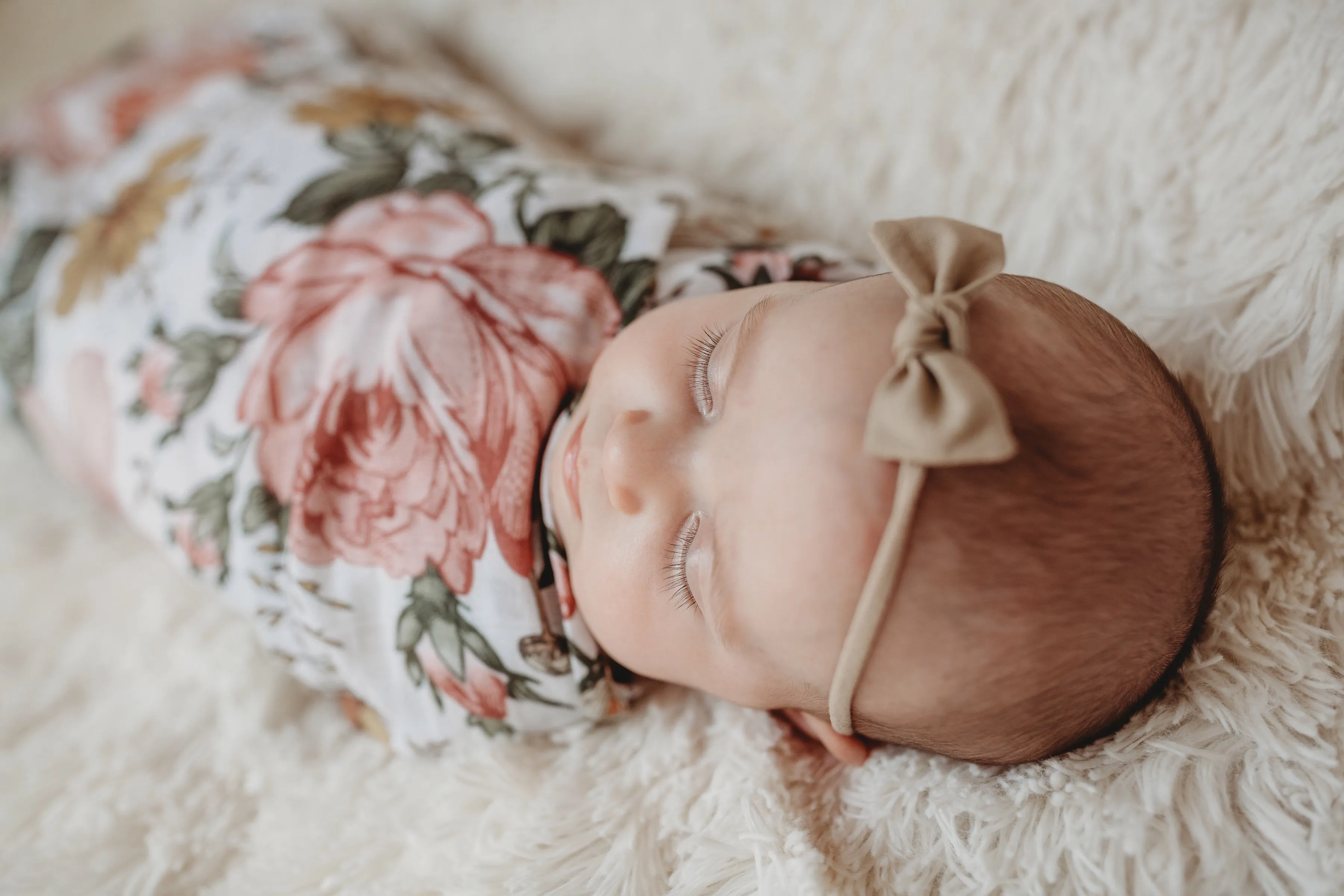 The Mini Scout Garden Floral swaddle