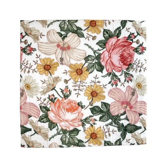 The Mini Scout Garden Floral swaddle