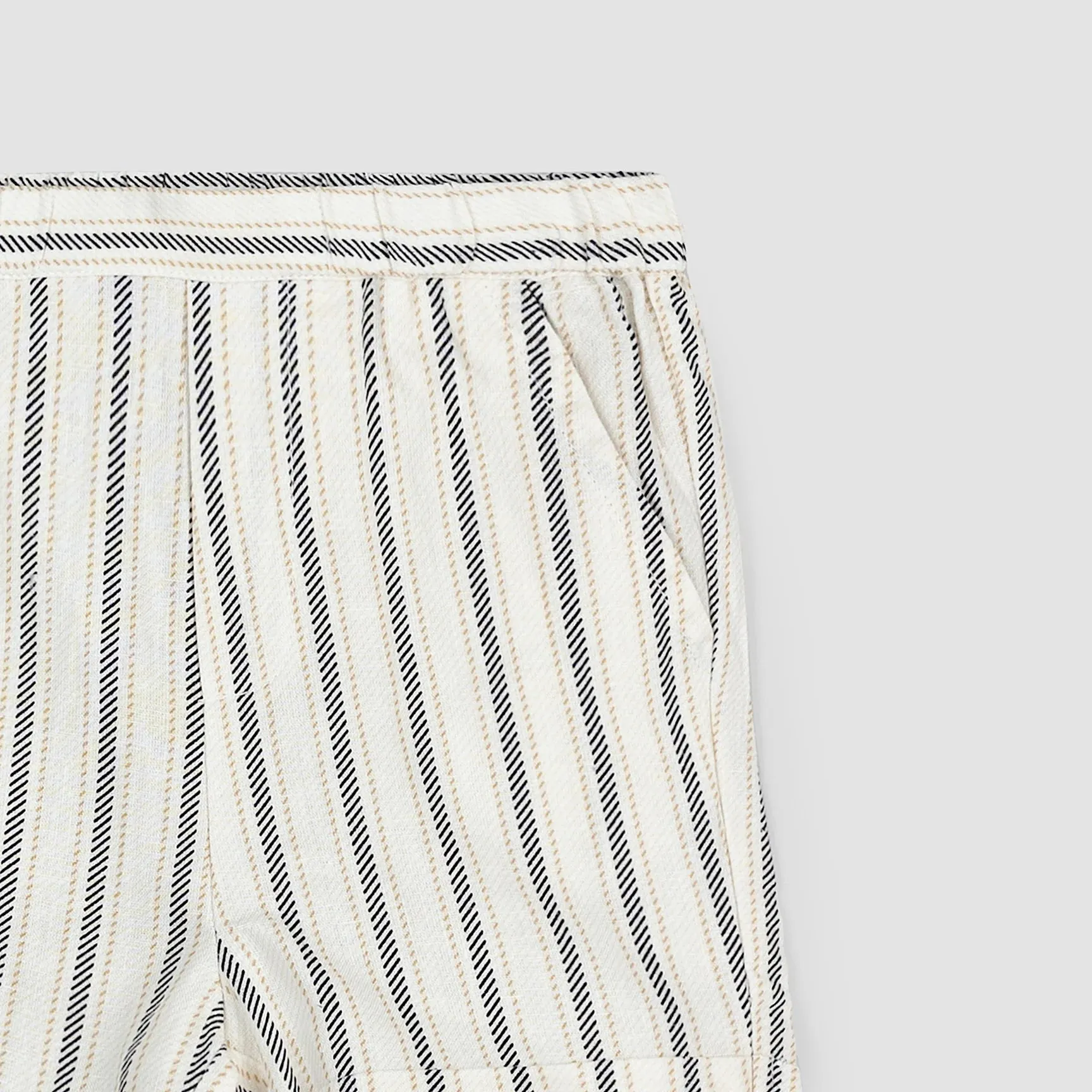 The Striped Linen-Blend Shorts - BABY