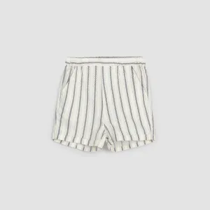 The Striped Linen-Blend Shorts - BABY