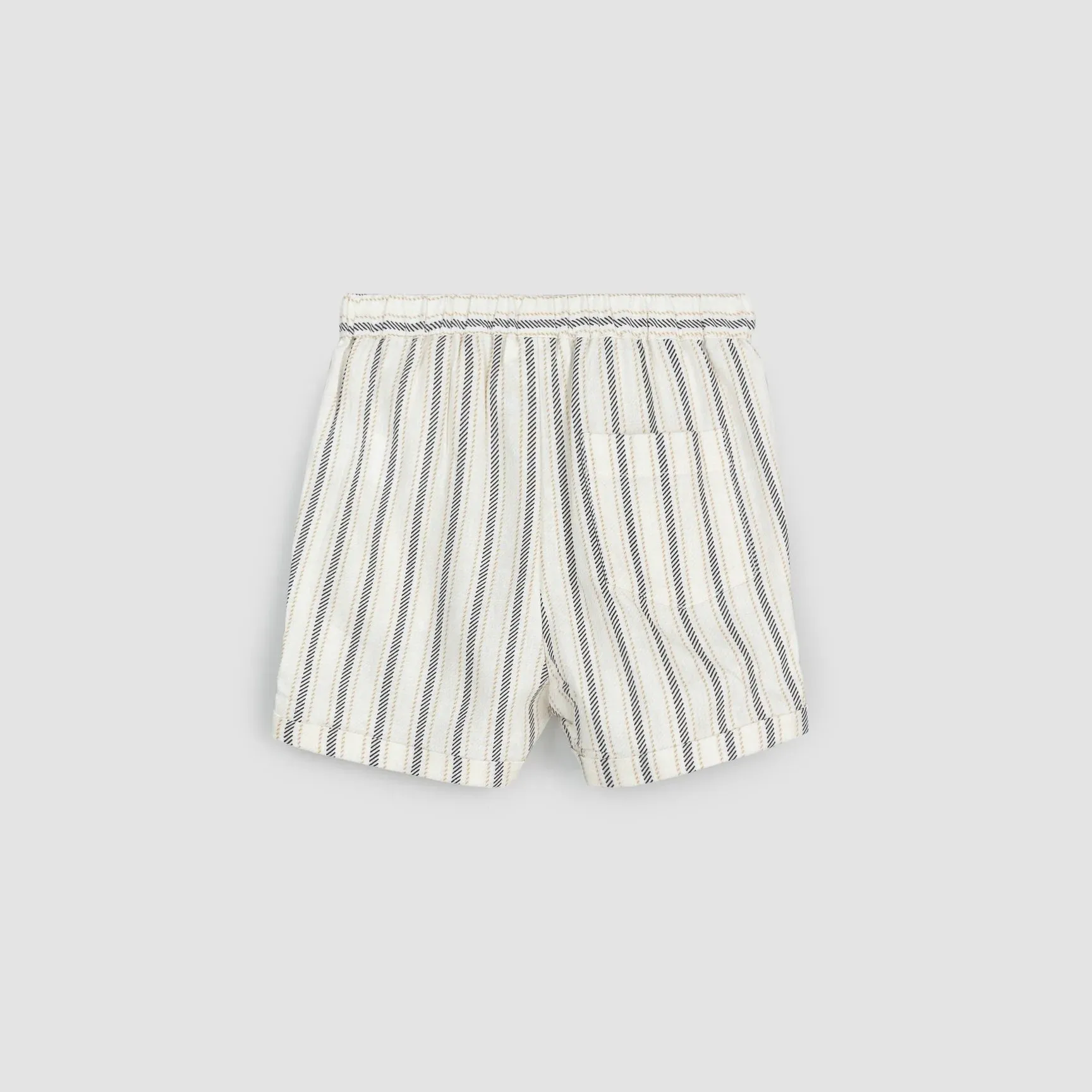 The Striped Linen-Blend Shorts - BABY