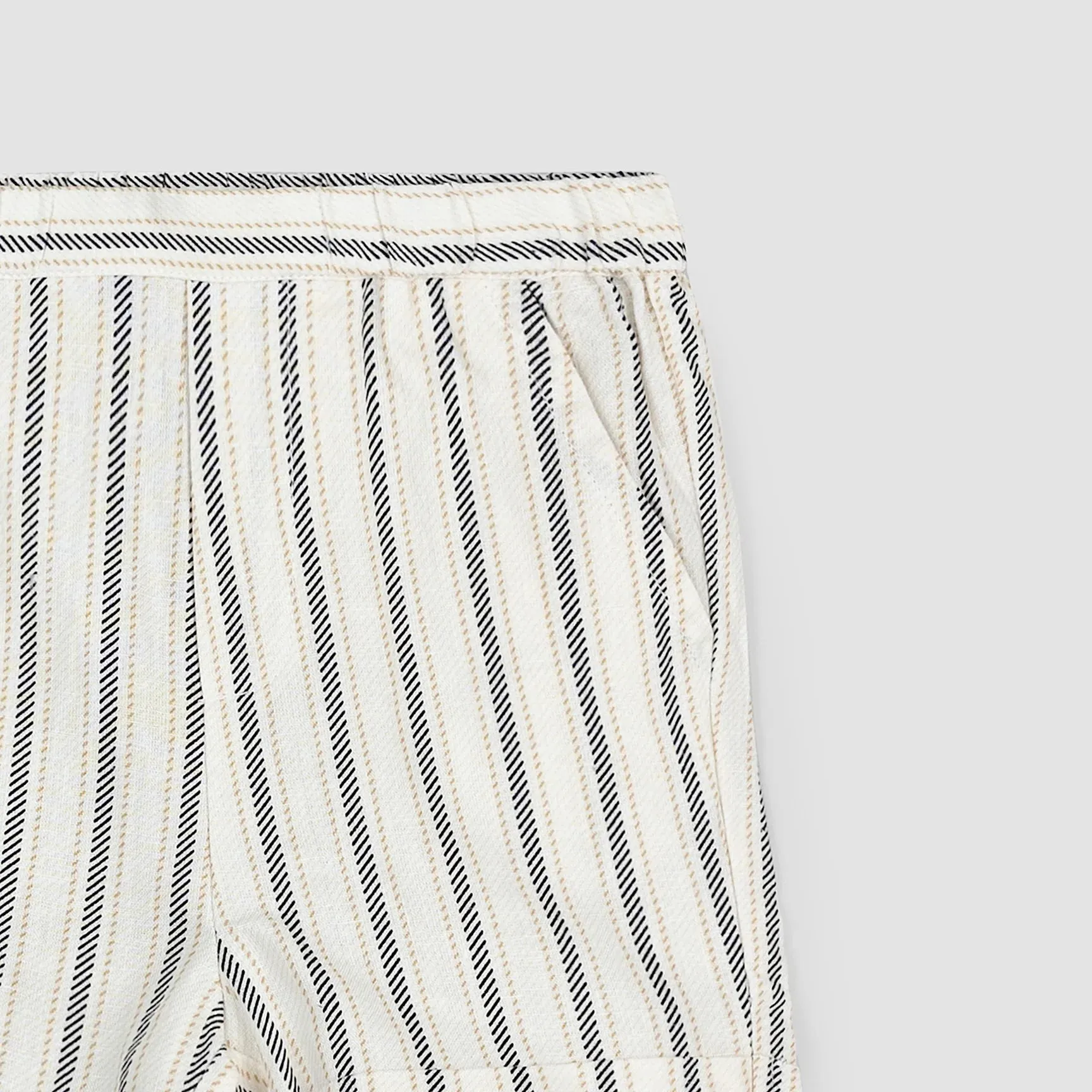 The Striped Linen-Blend Shorts - KIDS
