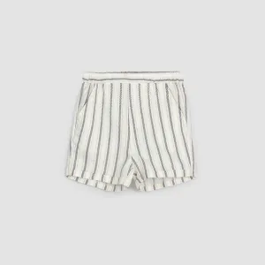 The Striped Linen-Blend Shorts - KIDS