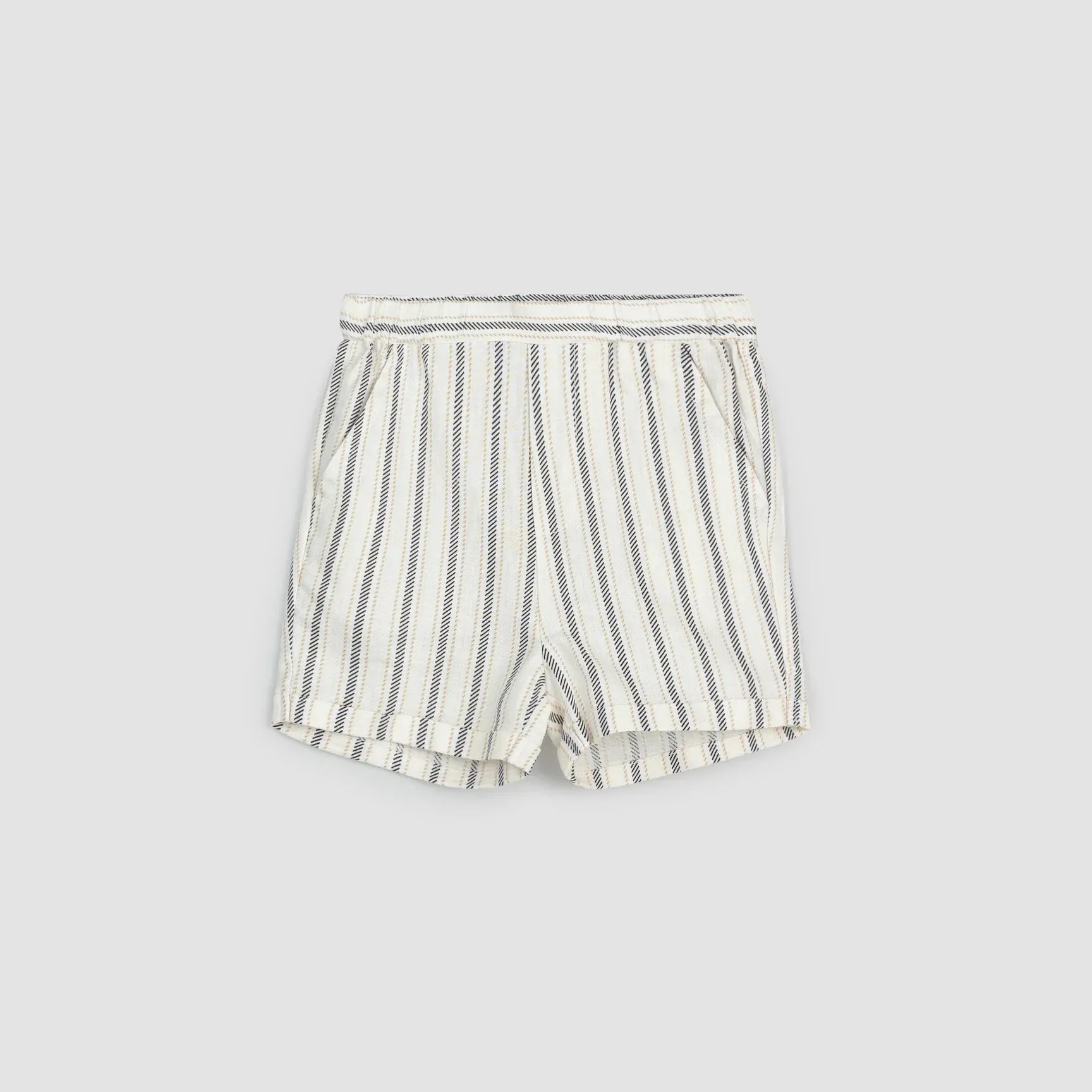The Striped Linen-Blend Shorts - KIDS