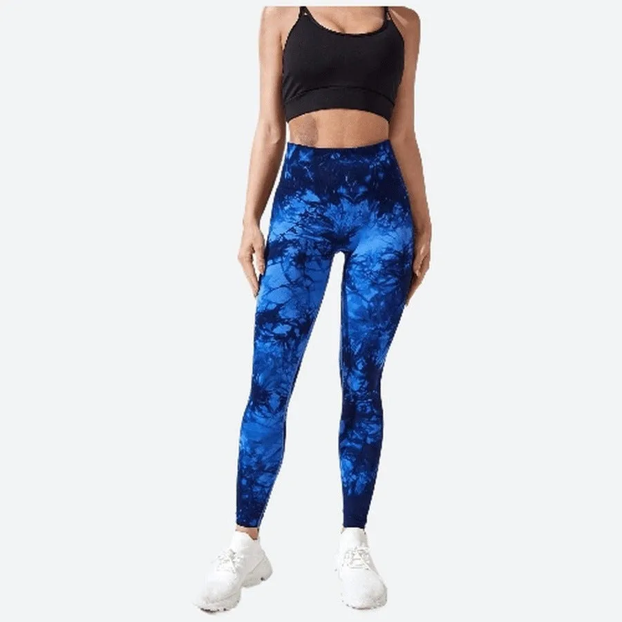 Trendy Ankle-Length Tie-Dye Leggings