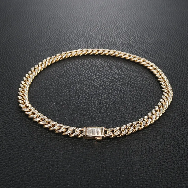 Trendy Stainless Steel Chain Chokers For Men
