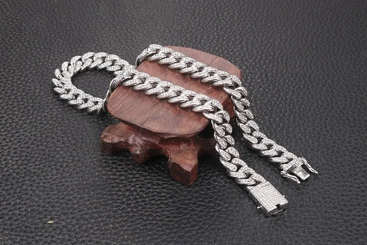Trendy Stainless Steel Chain Chokers For Men