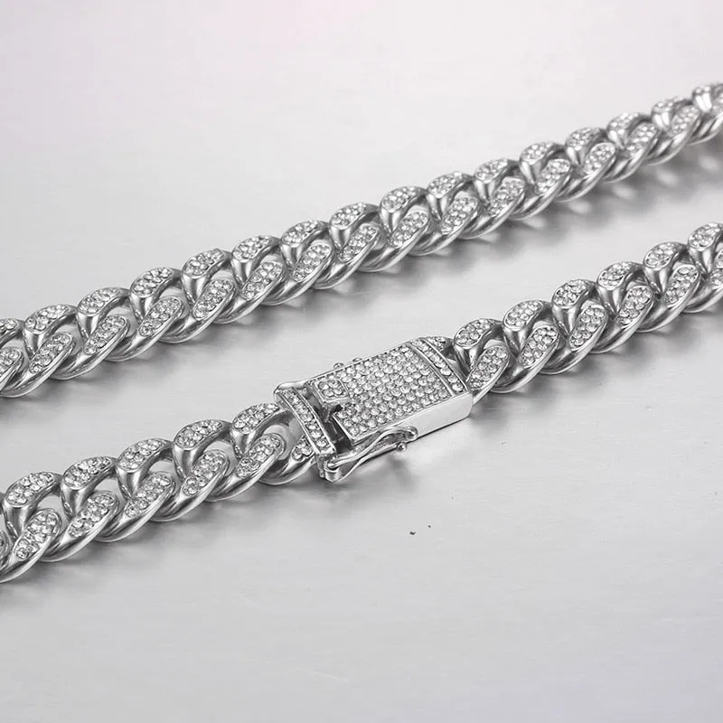 Trendy Stainless Steel Chain Chokers For Men