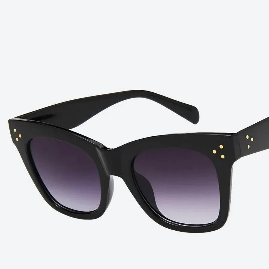 Trendy Tortoiseshell Cat-Eye Sunglasses