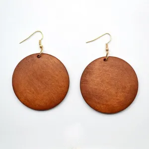 Trendy Wood Dangle Earrings