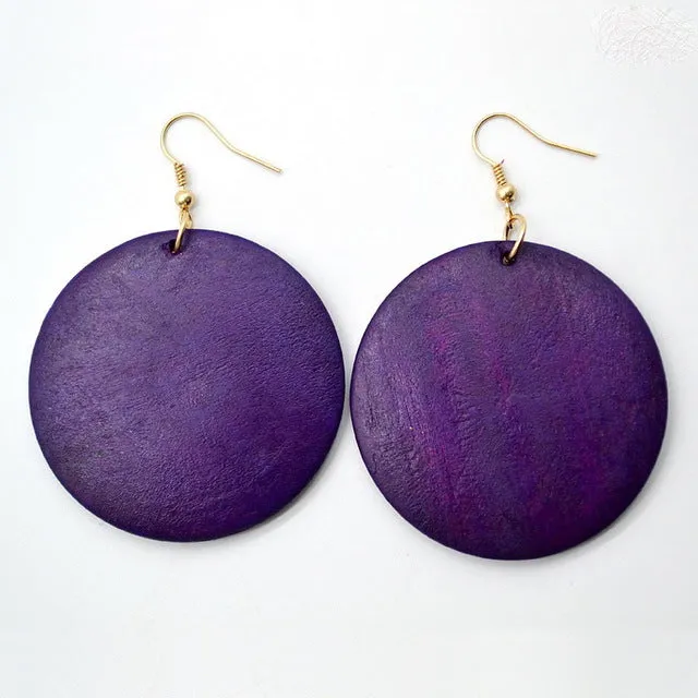 Trendy Wood Dangle Earrings