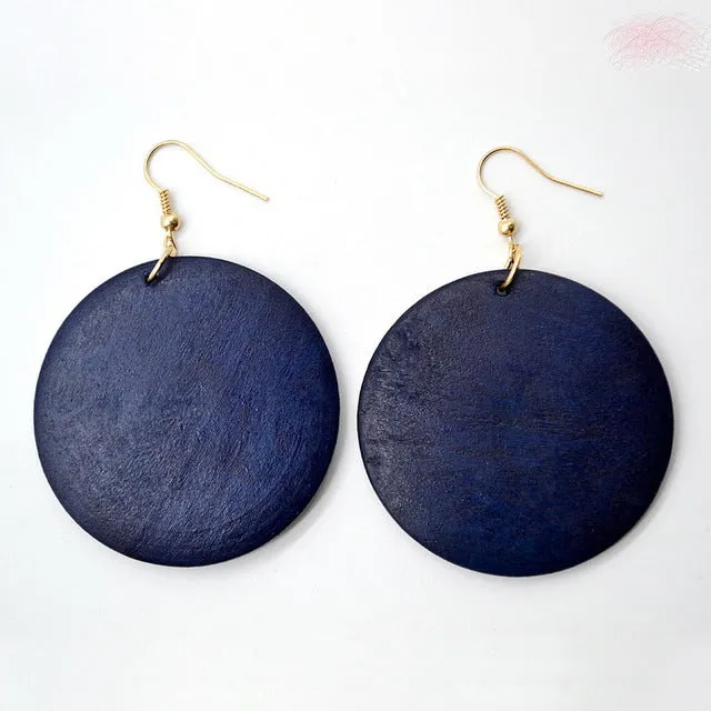Trendy Wood Dangle Earrings