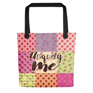 Uniquely Me Floral Pattern Tote Bag