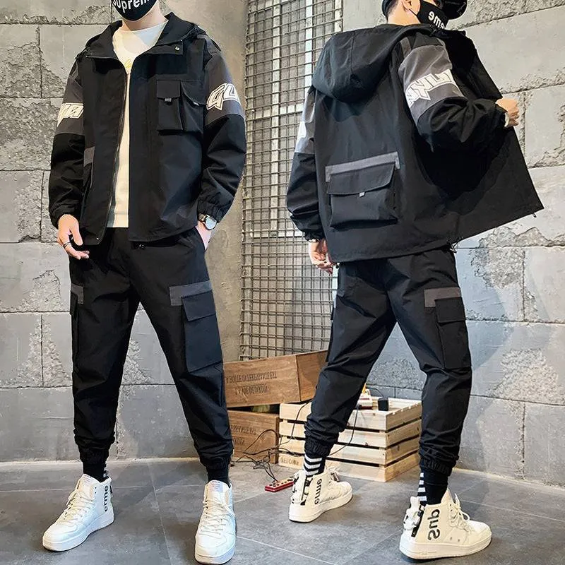 Urban Edge: Men's Casual Sports Tooling Suit
