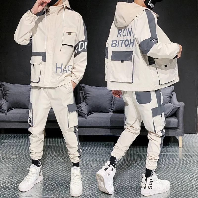 Urban Edge: Men's Casual Sports Tooling Suit