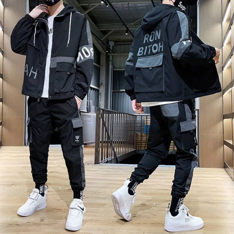 Urban Edge: Men's Casual Sports Tooling Suit