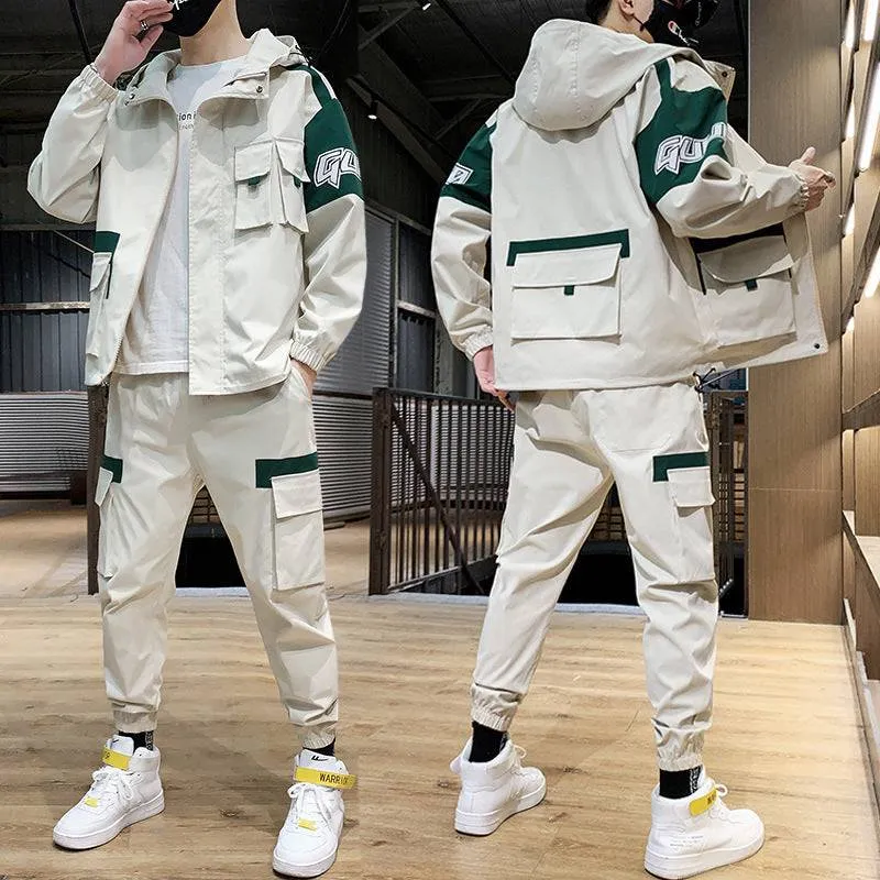 Urban Edge: Men's Casual Sports Tooling Suit