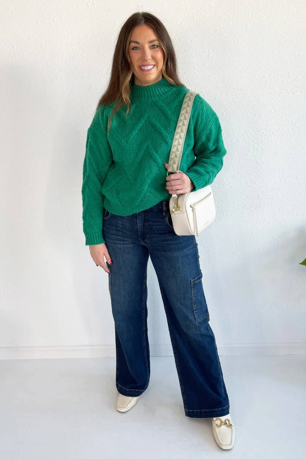 V-Pattern Sweater Pullover
